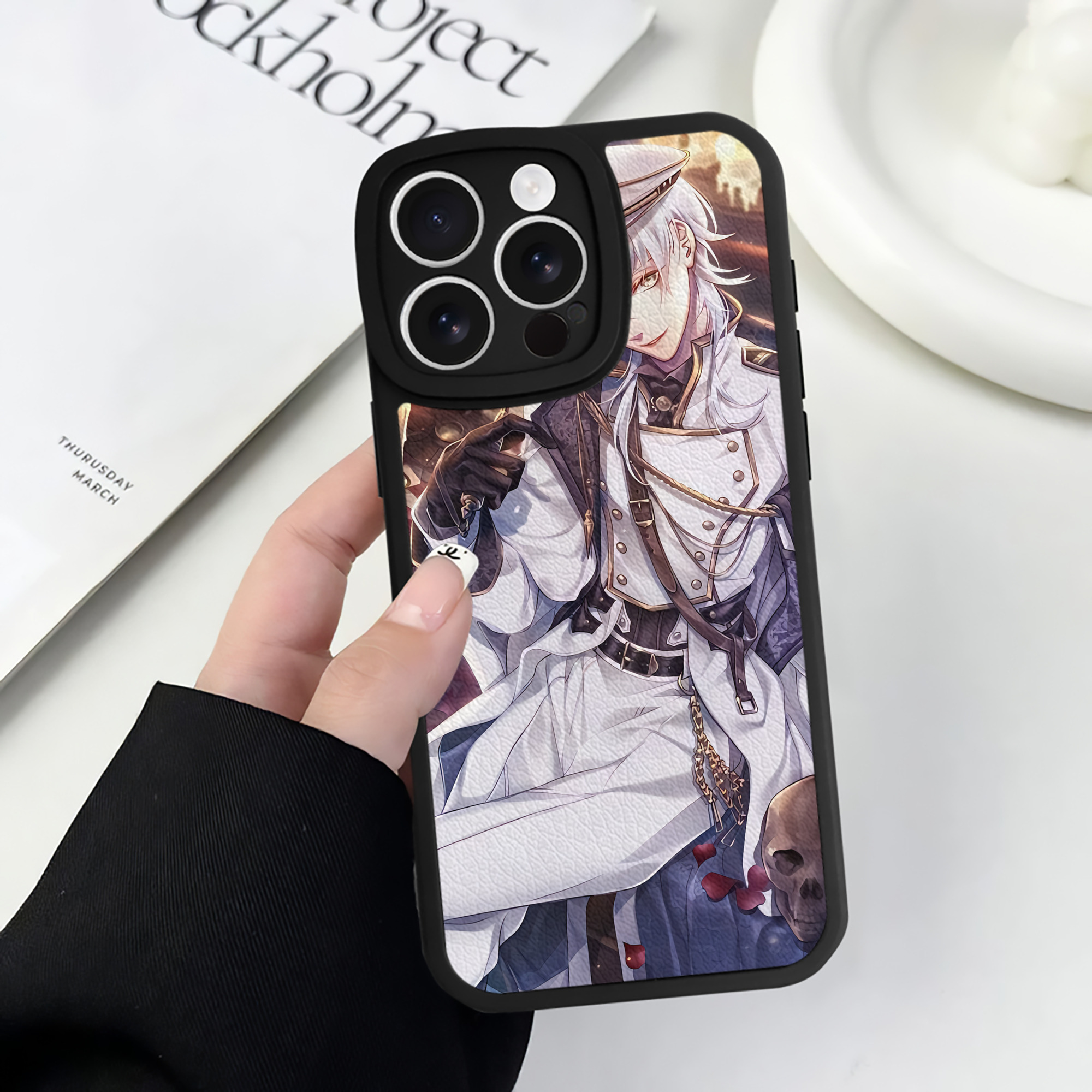 （画像用） 刀剣乱舞 Touken Ranbu 【iPhone 16シリーズ対応】シリコンスマホケース（レザー調） 材質：シリコン